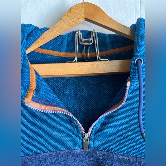 Prana Hoodie - Colorblock Blue Scallop - Picture 10 of 13